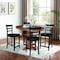 International Concepts 36 in. Solid Wood Round Extension Dining Table with 4 Counter Height Stools in Distressed Oak/Black K42-36RXT-23S4661724 - alternate 3